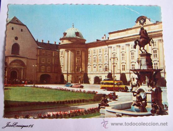 Cartoline: INNSBRUCK, LEOPOLDSBRUNNEN MIT HOFKIRCHE UND HOFBURG N&deg; 6327