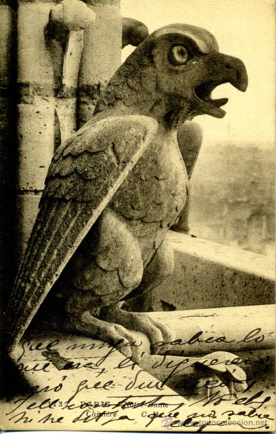 Postales: Par&iacute;s. Notre Dame. Quimera - Foto 1