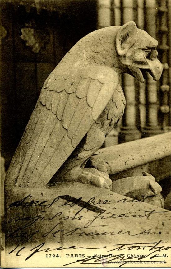 Postales: Par&iacute;s. Notre Dame. Quimera - Foto 1