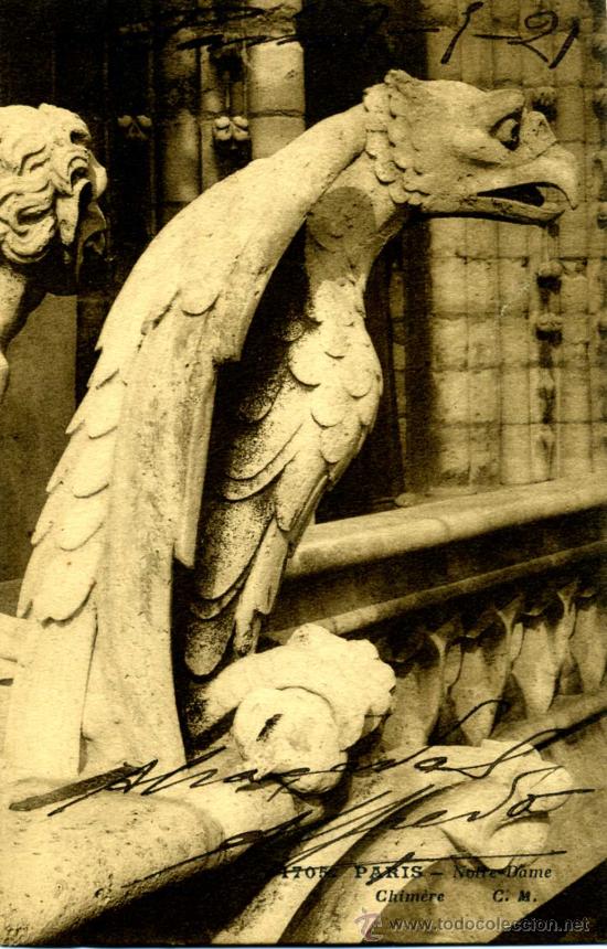 Postales: Par&iacute;s. Notre Dame. Quimera - Foto 1