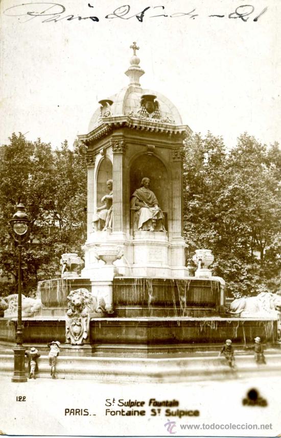 Postales: Paris. Fontaine Saint Sulpice - Foto 1