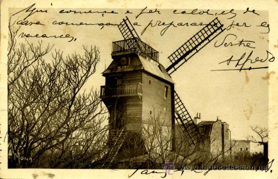 Postales: Paris. Le Moulin de la Galette - Foto 1