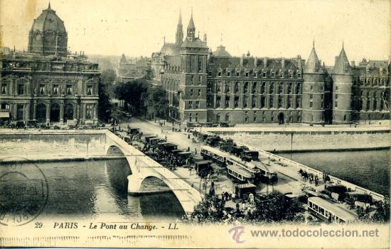 Postales: Paris. Le Pont au Change - Foto 1