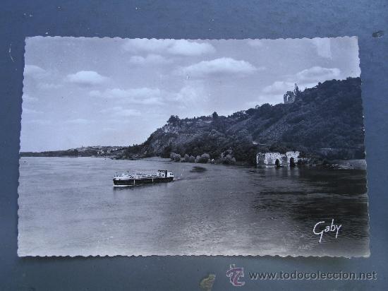 Postales: postal de champtoceaux (m.-et-l.) -6- vue d&eacute;nsemble, la loire et le cul du moulin, circulada 1963