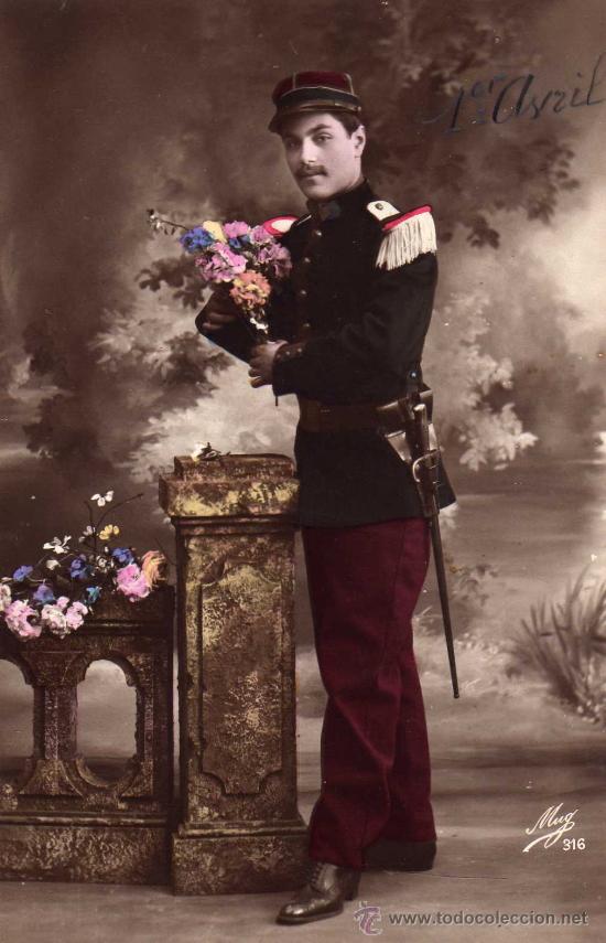 Postais: postal, de un soldado frances,circulada en 1916