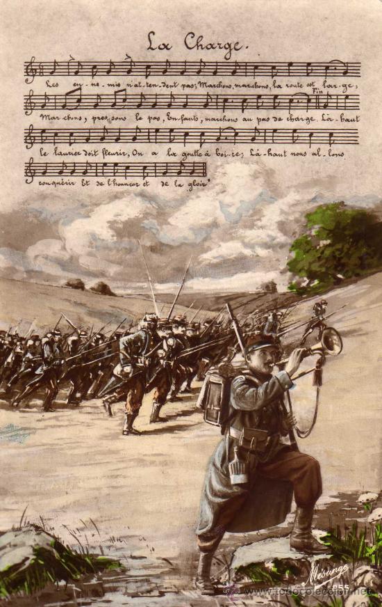 Postcards: postal patriotica ejercito avanzando,no circulada