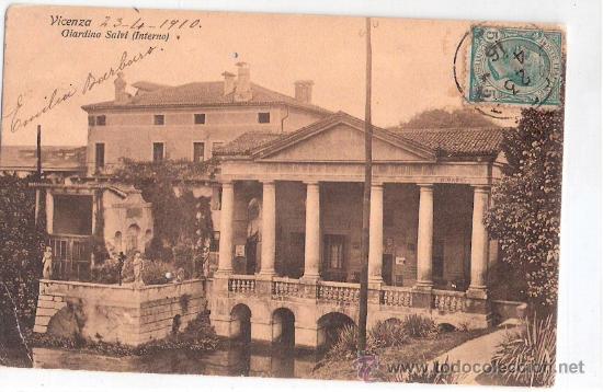 Postkarten: TARJETA POSTAL DE ITALIA. VICENZA. GIARDINO SALVI (INTERNO). ED. ANTONIO RODONDI.