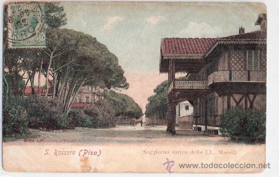 Postkarten: TARJETA POSTAL DE ITALIA. PISA. S. ROSSORE. SOGGIORNO ESTIVO DELLE LL. MAESTA. ALTEROCCA TERNI.