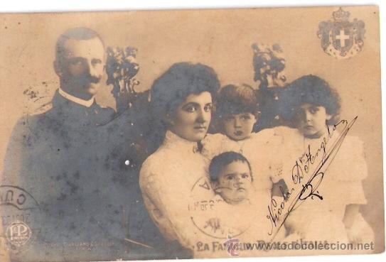Postkarten: TARJETA POSTAL DE ITALIA. LA FAMILIA REAL. CLICHE COVAZZANO Y SORELLA.