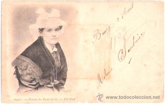 Postkarten: TARJETA POSTAL DE FRANCIA. ANGERS. FEMME DES PONTS DE CE. N1 53. ND PHOT.