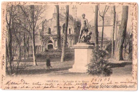 Postkarten: TARJETA POSTAL DE FRANCIA. ORLEANS. LE JARDIN DE LA MAIRIE. B. F., PARIS.