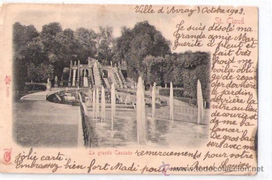 Postkarten: TARJETA POSTAL DE FRANCIA. ST. CLOUD. LA GRANDE CASCADE. N&ordm; 10220.