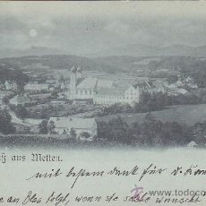 Postales: METTEN (ALEMANIA) EN 1898. POSTAL VERLAG V.A. HÖGN CIRCULADA A REGENSBURG. MATASELLOS DE LLEGADA.