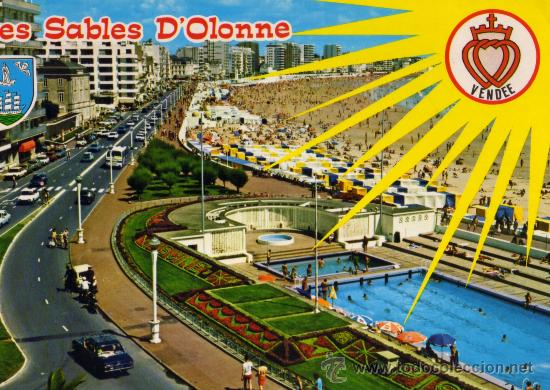 Postales: LES SABLES DOLONNE ESCRITA CIRCULADA CON SELLO - Foto 1
