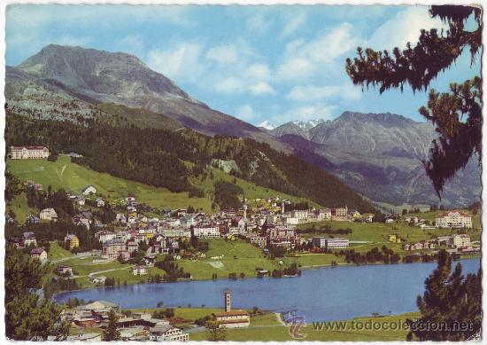 Postales: Suiza: St. Moritz. Photo und Verlag Hans Steiner. Circulada (1962)