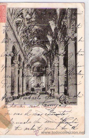 Postkarten: TARJETA POSTAL. ITALIA. GENOVA. INTERNO CHLESA DELL ANNUNZIATA.