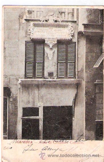 Postkarten: TARJETA POSTAL. ITALIA. GENOVA. CASA DI CRISTOFORO COLOMBO.