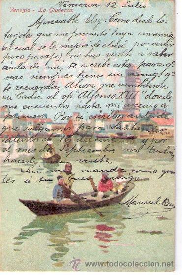 Postkarten: TARJETA POSTAL. ITALIA. VENEZIA. LA GIUDECCA. N&ordm; 1596.