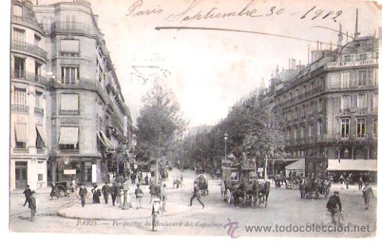 Postkarten: TARJETA POSTAL. FRANCIA. PARIS. PERSPECTIVE DU BOULEVERD DES CAPUCINES. COLLECCTION N.D.