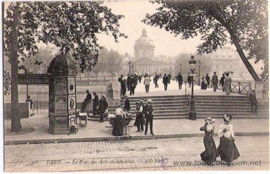 Postkarten: TARJETA POSTAL. FRANCIA. PARIS. EL PUENTE DE LAS ARTES Y EL INSTITUTO. N&ordm; 966. ND. PHOT.
