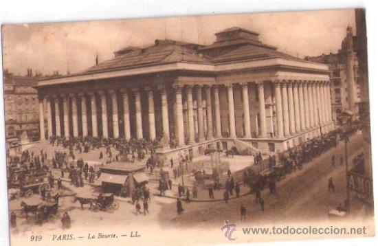 Postkarten: TARJETA POSTAL. FRANCIA. PARIS. EDIFICIO DE LA BOLSA. N&ordm; 919. L. L.