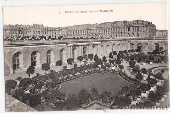 Postkarten: TARJETA POSTAL. FRANCIA. PALACIO DE VERSALLES, LOS NARANJOS. N&ordm; 31. HELIOTP. BOURDIER ET FAUCHEUX.