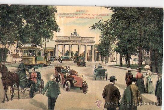 Postkarten: TARJETA POSTAL. ALEMANIA. BERLIN. CHARLOTERBUNGER CHAUSSEE. N&ordm; 135. SERIE, WELTSADTBILDER AUS BERLIN