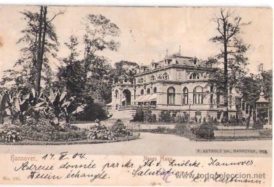Postkarten: TARJETA POSTAL. ALEMANIA. HANNOVER. NEUES HAUS. N&ordm; 190.