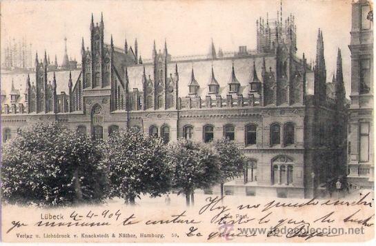 Postkarten: TARJETA POSTAL. ALEMANIA. LUBECK. DIE POST. VERLAG U. LICHTDRUCK V.