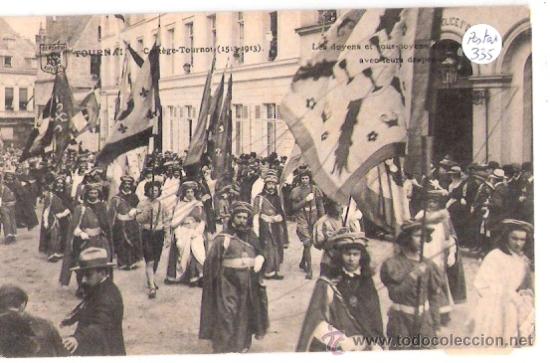 Postkarten: TARJETA POSTAL. FRANCIA. TOURNAI. CORTEGE TOURNOI (1513-1913). ED. BEROHEN