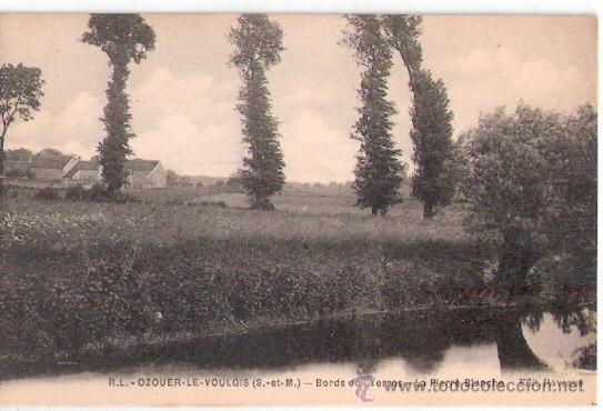 Postkarten: TARJETA POSTAL. FRANCIA. OZOUER LE VOULGIS. BORDA DE L&acute;YERRES. LA PIERRE BLANCHE. EDC. RAVEAUX.