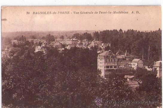 Postkarten: TARJETA POSTAL. FRANCIA. BAGNOLES DE L&acute;ORNE. N&ordm; 30. VUE GENERALE DE TESSE LA MADELEINE. A. D.