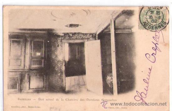 Postkarten: TARJETA POSTAL. FRANCIA. BAZEILLES. ETAT ACTUEL DE LA CHAMBRE DES DERNIERES CARTOUCHES.