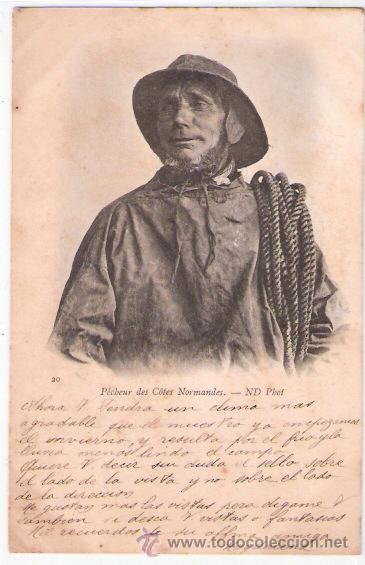 Postkarten: TARJETA POSTAL. FRANCIA. PECHEUR DES COTES NORMANDES. N&ordm; 20. ND. PHOT.