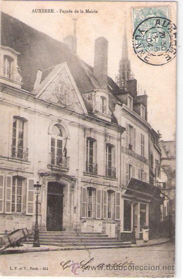 Postkarten: TARJETA POSTAL. FRANCIA. AUXERRE. FACADE DE LA MAIRIE. N&ordm; 414. L. F. ET V.