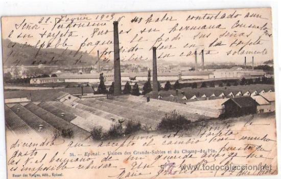 Postkarten: TARJETA POSTAL. FRANCIA. EPINAL. UNISES DES GRANDS SABLES ET DU CHAMP DU PIN. N&ordm;31. BARAZ DES VOSGES