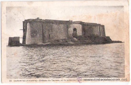 Postkarten: TARJETA POSTAL. FRANCIA. CARANTEC (FINISTERRE). CHATEAU DU TAUREAU OU FUT ENFERME DE LA CHALOTAIS.