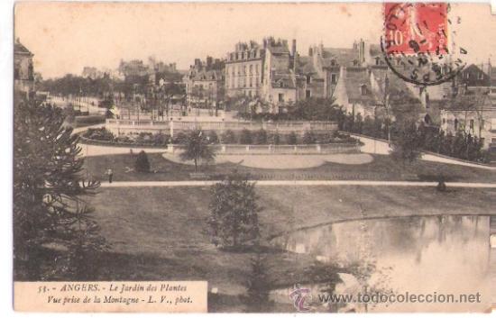 Postkarten: TARJETA POSTAL. FRANCIA. ANGERS. LE JARDIN DES PLANTES. VUE PRISE DE LA MONTAGNE. N&ordm; 53.