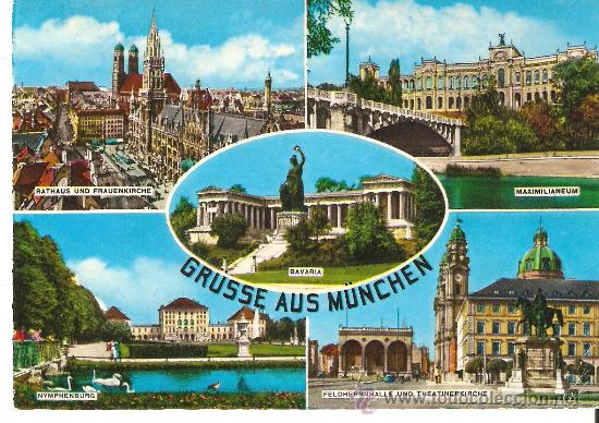 Cartoline: GRUSSE AUS MUNCHGN, ( ALEMANIA ) CIRCULADA CON SELLO