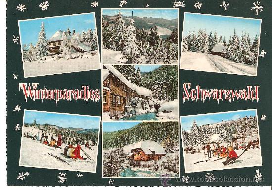 Postales: POSTAL , WINTERPARADIES SCHWARZWALD ( ALEMANIA ) ESCRITA