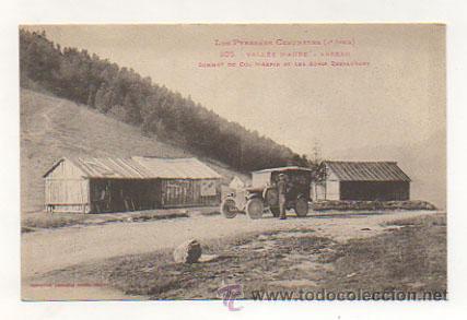 Postais: VALL&Eacute;E D'AURE. ARREAU. SOMMET DU COL D'ASPIN ET LES ABRIS RESTAURANT. (PYRENEES CENTRALES).