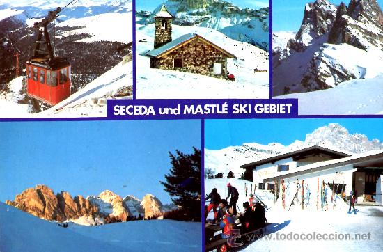 Postales: SECEDA UND MASTL&Eacute; SKI GEBIET ESCRITA CIRCULADA CON SELLO A&Ntilde;O 1989