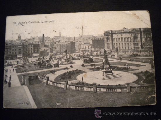 Postales: Postal de Liverpool St.John's Garden.