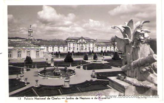 Cartoline: TARJETA POSTAL. PORTUGAL. PALACIO NACIONAL DE QUELUZ, JARDINES DE NEPTUNO. N&ordm; 13. LOTY.