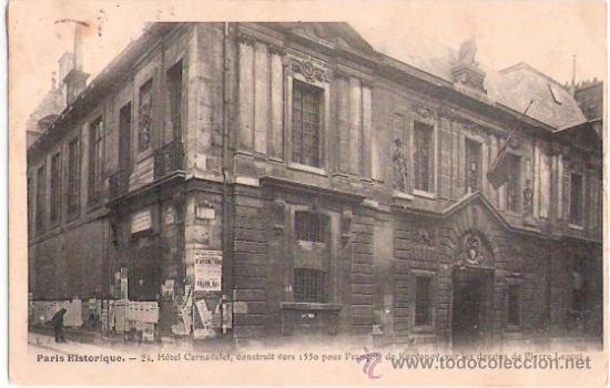 Cartes Postales: TARJETA POSTAL. FRANCIA. PARIS HISTORIQUE, HOTEL CARNAVALET. N&ordm; 24.