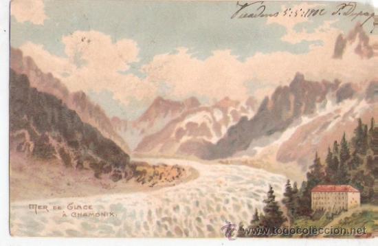 Cartoline: TARJETA POSTAL. FRANCIA. MER DE GLACE A CHAMONIX.