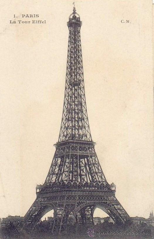 Postales: Postal - Paris - La Tour Eiffel - Foto 1