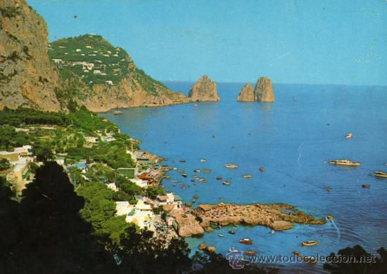 Postales: CAPRI ESCRITA CIRCULADA SELLO - Foto 1