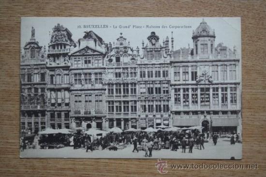 Postkarten: 10. Bruxelles. La Grand' Place.- Maisons des Corporations.