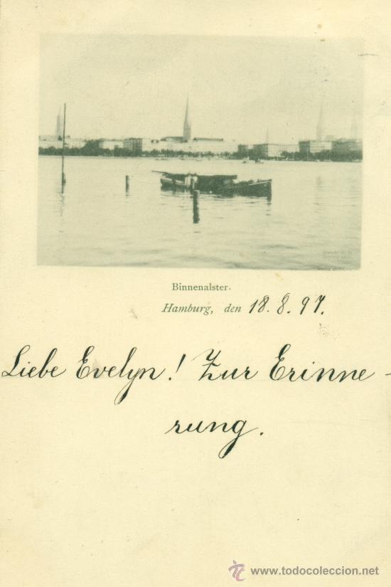 Postales: HAMBURGO. EL PUERTO. CIRCULADA EN 1897. - Foto 1
